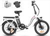 Samebike 2026 model CY20 Folding Electric Bicycle 36V 12Ah Removable Battery 20" Outdoor Fat E-bike for Adults.