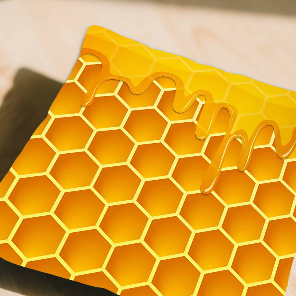 Наволочка с графикой пчелы и буквы, чехол для подушки, полиэстеровая наволочка, декоративная наволочка для диванной подушки, домашний декор