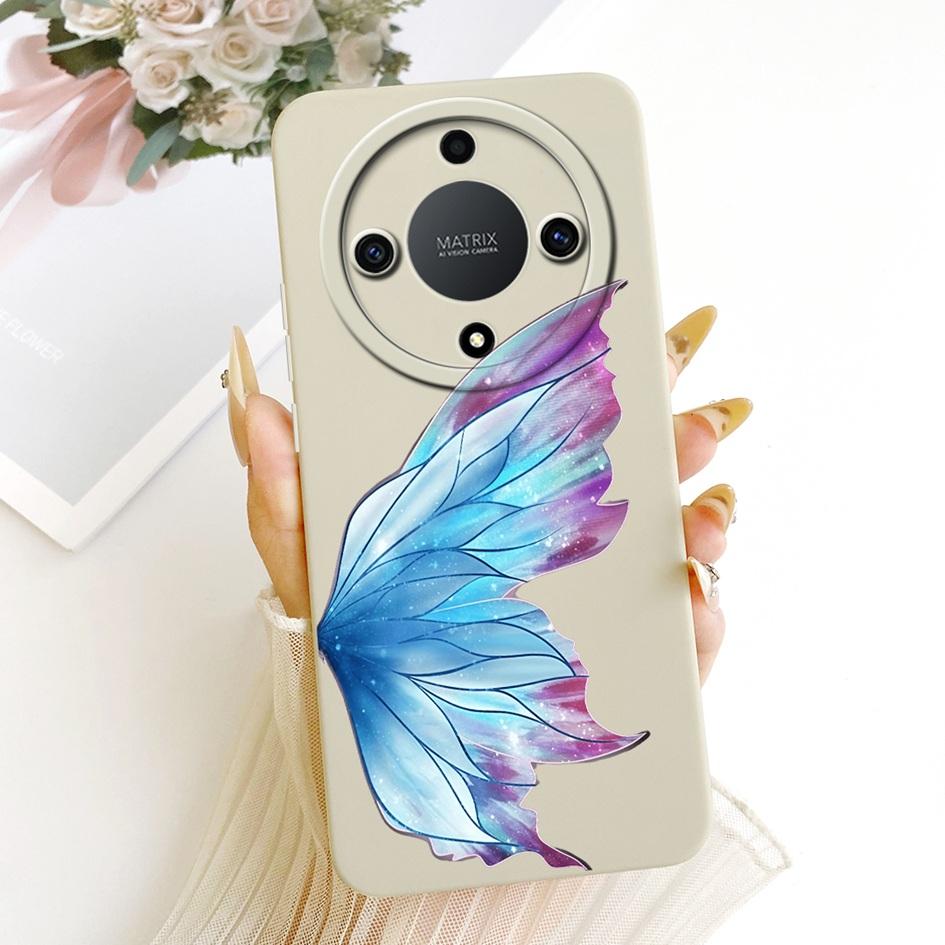 Ударопрочный Чехол Для Honor X9a Чехол Magic 5 Lite Funda RMO-NX1 RMO-NX3 Роскошные Чехлы Из Мягкого Силикона С Цветами Ромашки Для HonorX9a Capa