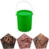 Fishing Bait Bucket Breathable Worm Lures Container Plastic Fishing Bait Holder Portable Handle Storage Tool Fishing Gear