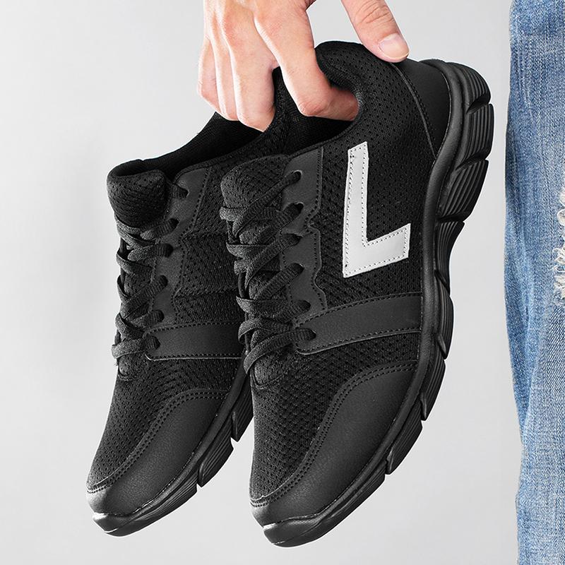 Men Running Shoes Comfortable Sport Shoes Male Trend Lightweight Casual Shoe For Men Sneakers Breathable Zapatillas Black