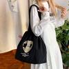 New Trend Niche Tote Bag Lazy Wind Large Capacity Women's Shoulder Bag Leisure Art Work Commuter Tote Bag
