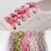 1 Pair Ultra-thin Snow Yarn Shoe Laces 2.7CM Width Women Strings Flat Sports Sneaker Shoelace