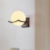 Nordic Wood Art LED Wall Lamp: Minimalist Bedside, Living Room, Stairway, Hallway Light