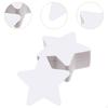 100x White Star Cutouts Stars Tags DIY Projects Home Decor Gift Wrapping Cut Outs for