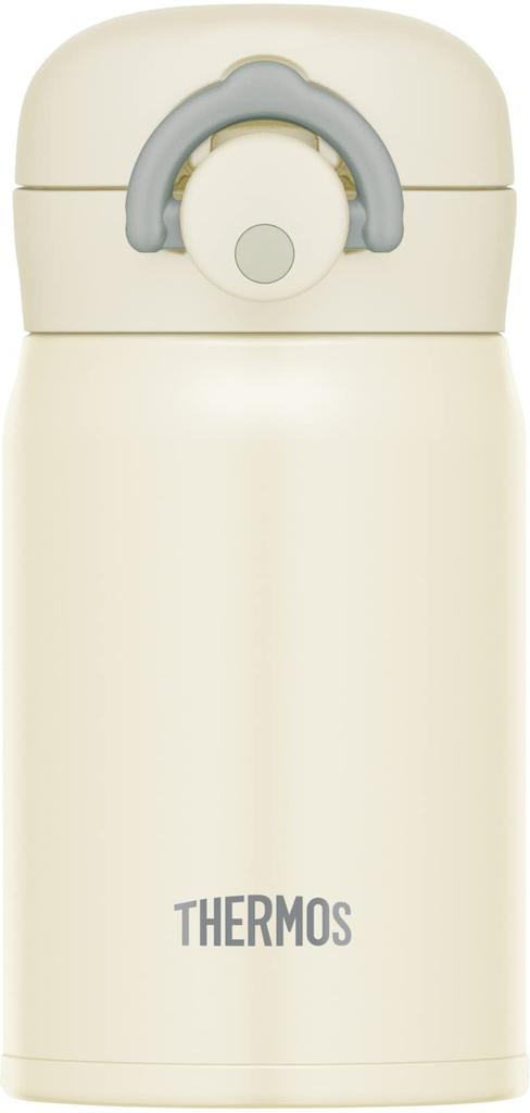 Thermos Бутылка для воды с вакуумной изоляцией, мобильная кружка 250 мл, натуральный белый цвет NW JOP-250