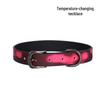 Минималистичный чокер, меняющий цвет в зависимости от температуры, с легким шармом в виде жетона для собаки SM