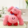 Cute Cartoon Muscle Star Kirby Plush Toy Pillow Stuffed Animal Doll Gift