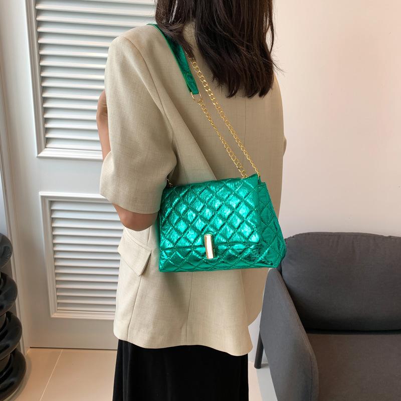 Yogodlns Роскошная стеганая сумка на плечо с лазерным дизайном и шевроном, женская сумка-мессенджер через плечо из искусственной кожи высокого качества с вышивкой нитью