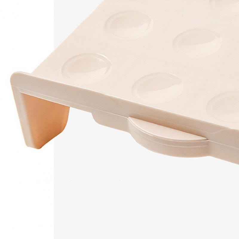 Пластиковая двухслойная полка для хранения обуви, двухслойный шкаф с кронштейнами для обуви, встроенная сортировка лотков для обуви, полка для хранения тапочек для обуви, предметы интерьера