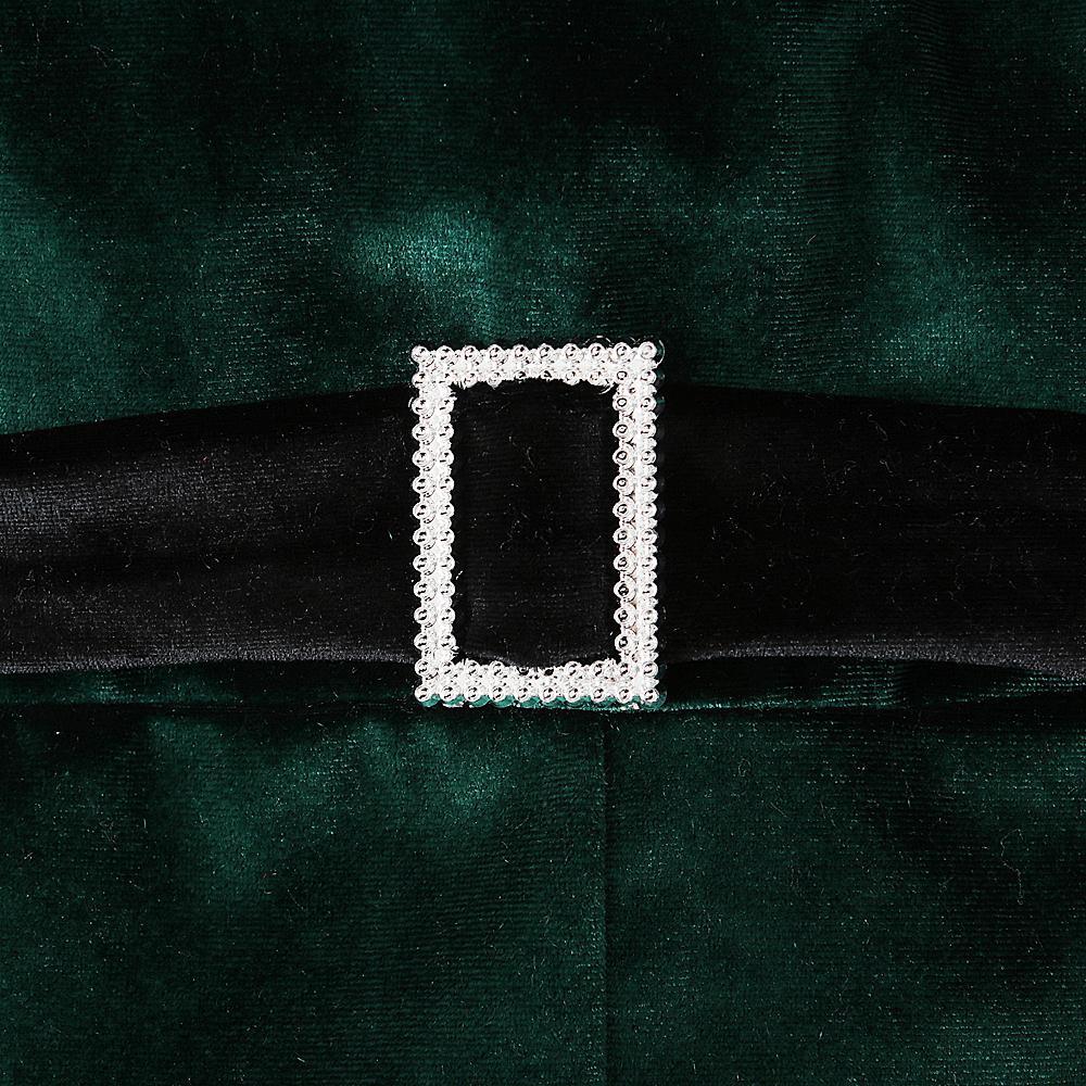 Бархатный плюшевый комбинезон и головные уборы для девочек, рождественская и новогодняя одежда для детей 1–6 лет