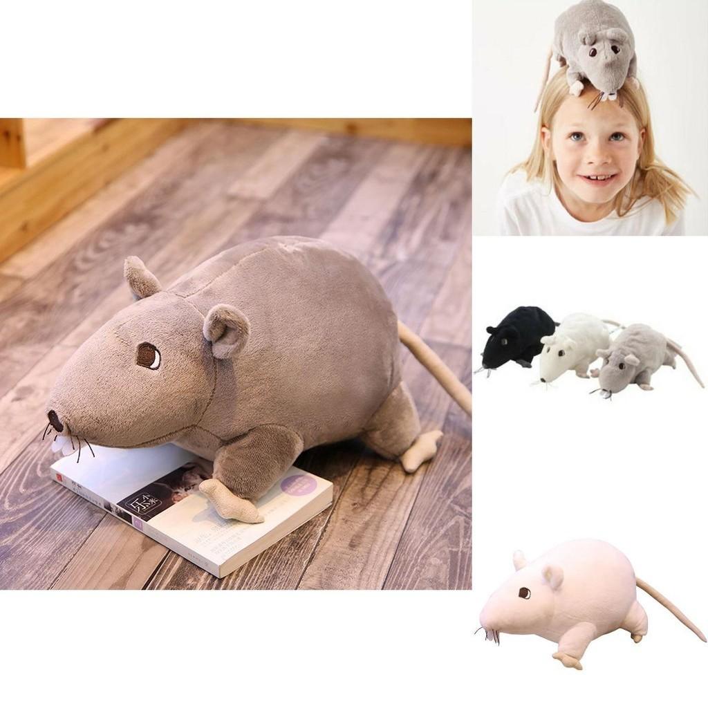 Ужасная черная крыса плюшевая игрушка для детей и взрослых 20 см мягкая и приятная на ощупь набивная кукла
