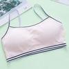 Мягкое нижнее белье для девочек-подростков, тонкий бюстгальтер с бретельками, детское нижнее белье с подкладкой