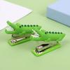 Mini Stapler for Desk Small Cute Stapler Crocodile Dinosaur Design Pocket Stapler Office Supply Accessory