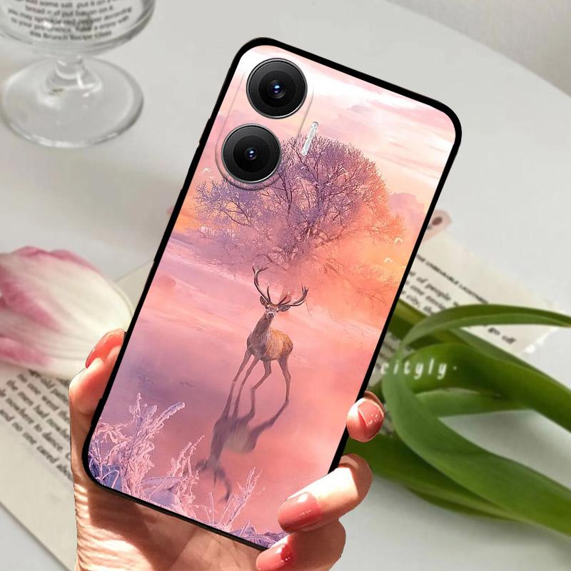 Чехол для POCO F7 Модный Силиконовый ТПУ Задняя Крышка Для Xiaomi Poco F7 F 7 5G Чехол для Телефона Мягкая Защитная Оболочка Capa Coque Fundas