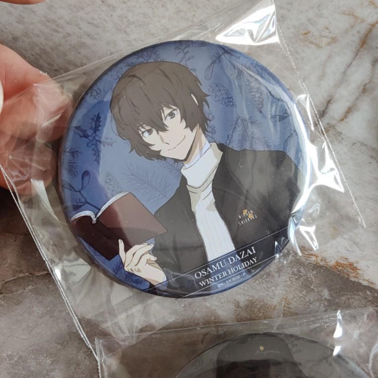 Набор значков «Бродячие псы» Зимние каникулы: Товары с персонажами Дазай, Накахара, Акутагава, Накадзима