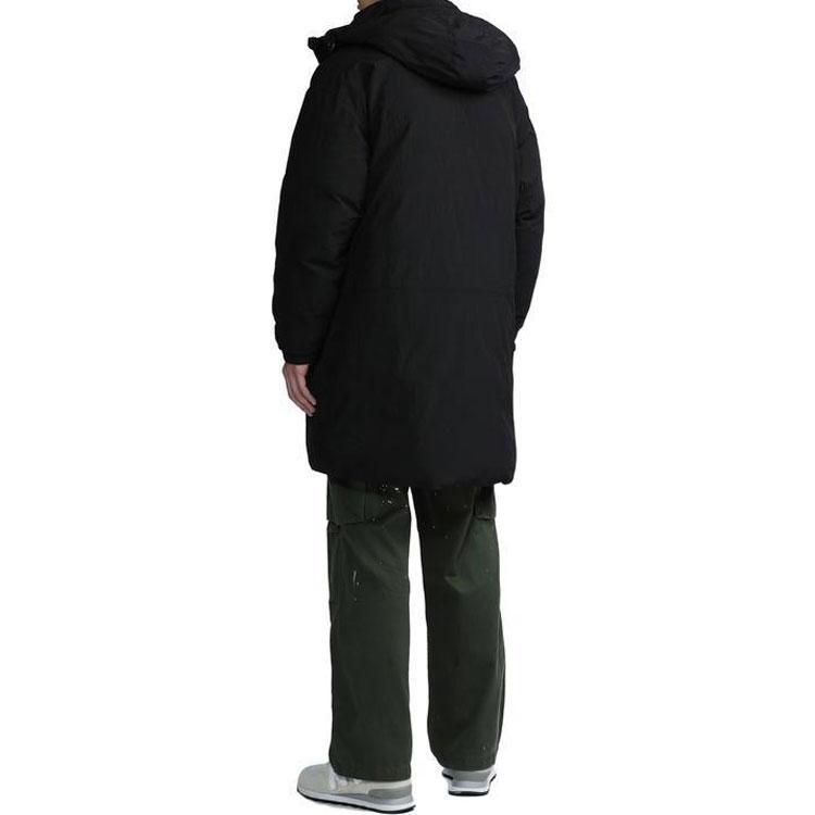 Carhartt WIP Мужская хлопковая куртка с длинным рукавом и молнией, с принтом логотипа, Черная CHXOCA212003H-BKX