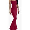 Party Strap Dress for Women's Clothing High-end Streetwear Bag Sexy Slim Fit Milk Silk Long Fish Tail Casual Dresses