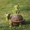 Долговечный DIY ландшафтный дизайн, анти-ломка, милая фигурка животного, садовый орнамент, предметы домашнего обихода, модель лягушки и черепахи