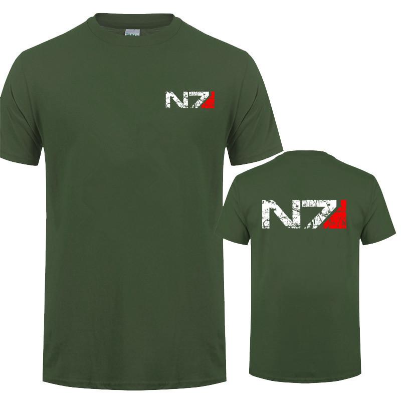 Mass Effect N7 T Shirt Summer Unisex Short Sleeve Cotton N7 Tshirt Unisex Tops Tee