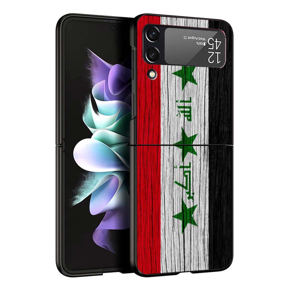 Чехол для телефона с флагом Ирака для Samsung Galaxy Z Flip7 Flip6 5G Flip5 Flip4 Flip3 ZFlip 7 6 3 4 5 Ударопрочная задняя крышка