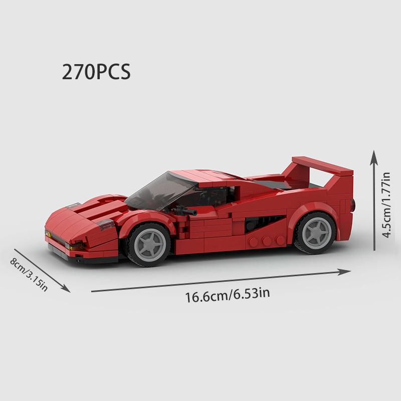 MOC Racing Sports Car Vehicle City Speed Champion Racer Technique Building Blocks Brick Set Supercar Kids Toys Boys Gifts NSX