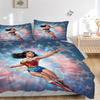 3pcs Wonder Woman, Superhero Cover Set,Soft Comfortable Duvet Cover,Guest Room (1*Duvet Cover + 2*Pillowcases, Without Core) yy251024132