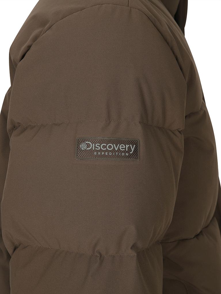 Discovery Expedition Men'S Leicester G High-Neck Goose Down Short Padded Jacket (D/Brown)