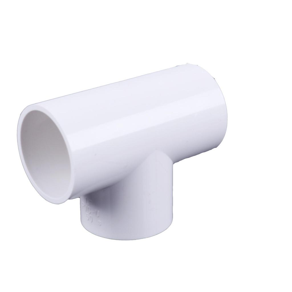Thickened PVC Water Supply Pipe Fittings - Equal Diameter 20mm Tee Joint Plastic Accessories
