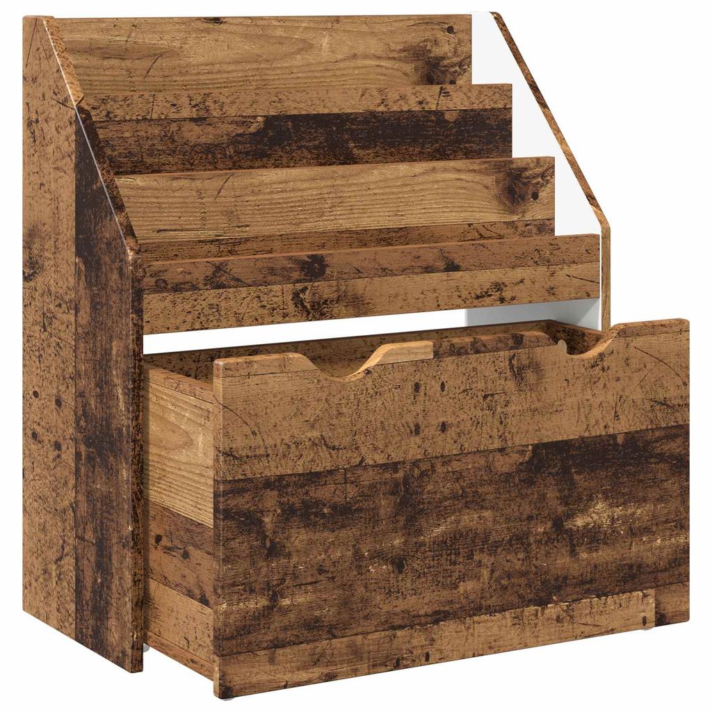Kids Shelf Reclaimed Wood Look 60 x 29.5 x 69 cm Engineered Wood