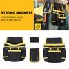 Магнитный пояс для инструментов для мужчин Сверхпрочный подсумок для инструментов 26 карманов Съемная регулируемая сумка-подсумок для инструментов для электрика плотника строителя Служебный пояс