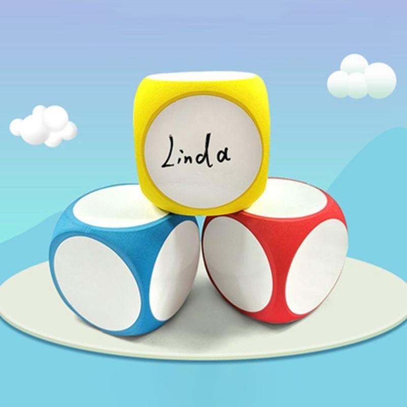 1 шт. Блок сухого стирания, на котором можно писать, стирать, стирать, многоцелевой образовательный кубик для сухого стирания, белые доски, кубик для сухого стирания