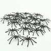 10Pcs Party DIY Decoration Halloween Luminous Rubber Fake Spider Plastic Figure Prank Funny Toy Home Party Decoration Gift