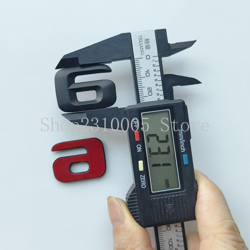 swpzb8 DIY 3D Sharp Letters Numbers Full Alphabat Nameplate Logo Trunk Badge Sticker I Love Any Cars Black Chrome