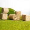 4 шт. Миниатюрная модель тюка сена, реалистичное украшение для мини-стога сена, крошечный круглый искусственный тюк соломы, аксессуары для украшения кукольного домика на ферме