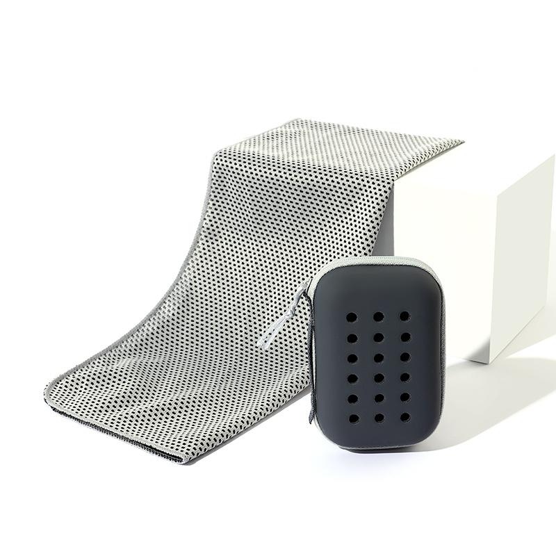 Quick Drying Towel Soft Breathable Towel with Storage Box Sports Running Yoga Gym Club