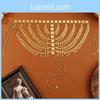 Middle Eastern Style Golden Headpiece With Tassels And Coin For Winter Gift Giving