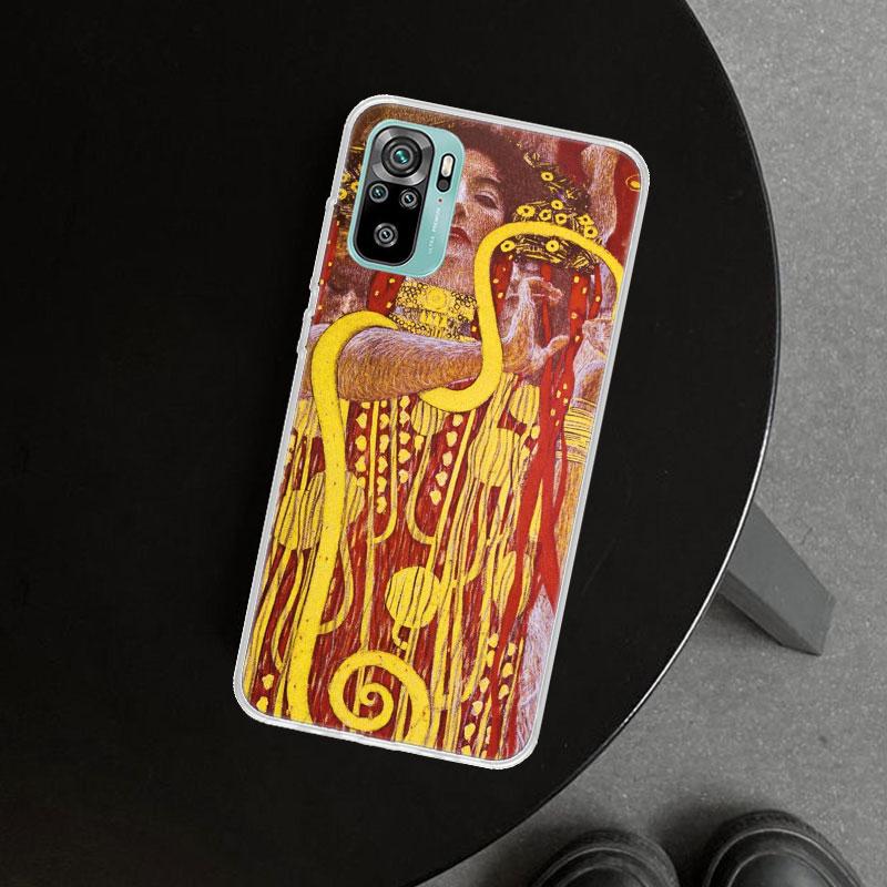 Чехол для телефона "Поцелуй" Густава Климта для Xiaomi Redmi Note 15 14 13 12 11 Pro Plus 14S 12S 11S 11T 11E 10S 10 Индивидуальные Fundas