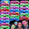 1pcs Glow In the Dark LED Eyeglasses Multiple Neon Colors Blinds Lampshade Glasses Christmas Mardi Gras Birthday Neon Mardi Gras Party