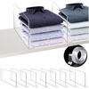 10-Pack Closet Dividers for Hanging Clothes, Durable Plastic Wardrobe Organizers - Perfect for Closet Rods, Clothing Racks & Retail Display