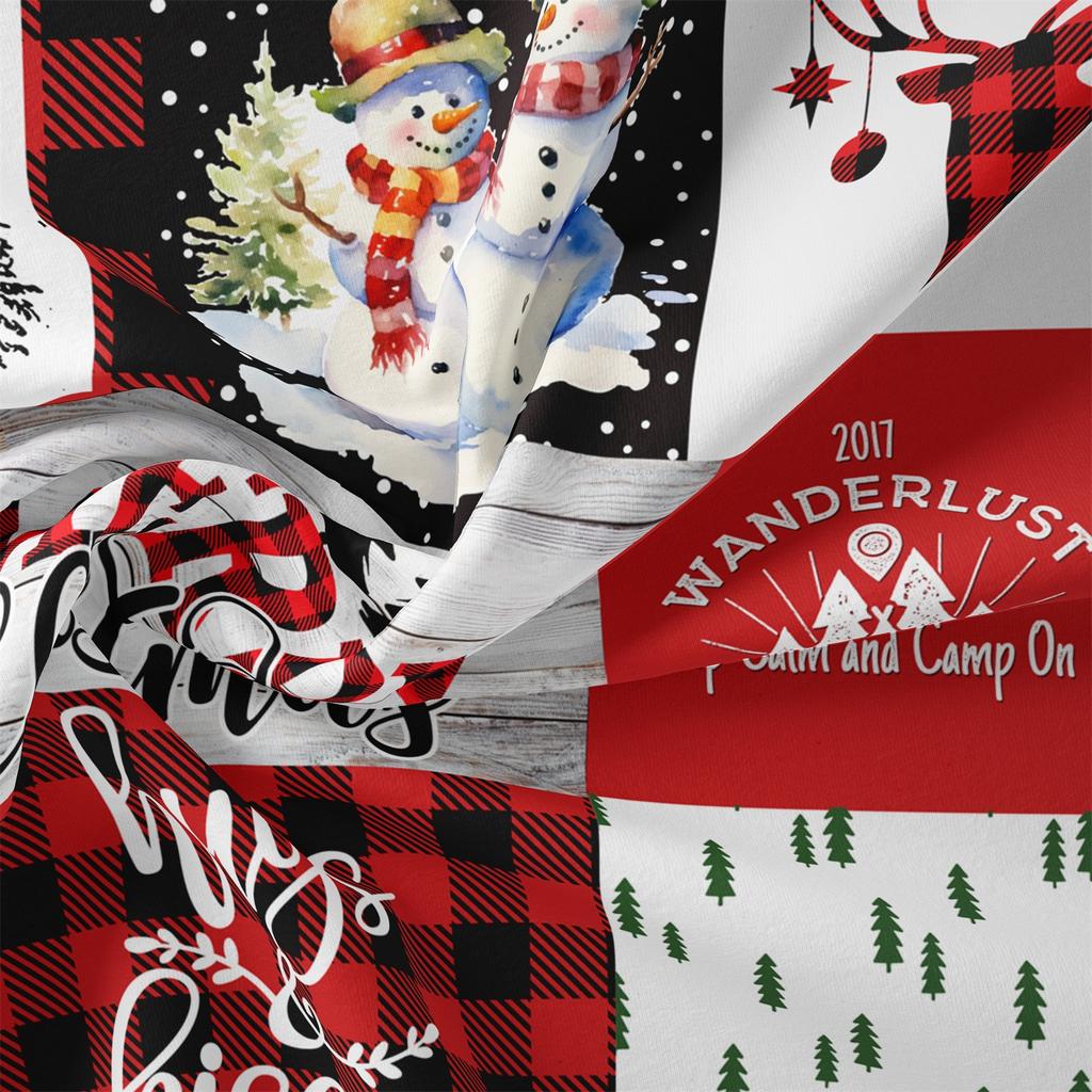 3pcs Christmas Theme Duvet Cover Set Vibrant Plaid Print Ultra-Soft Comfortable Material 1duvet Cover 2 Pillowcase Festival Gift