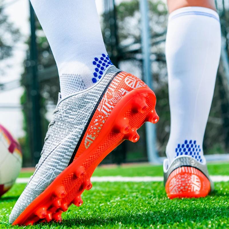 Футбольные спортивные бутсы для взрослых Мужские Профессиональные шипы TF/FG Студенческие Тренировочные Общественные Футбольные уличные ботинки Высококачественные Футбольные бутсы для кроссовок