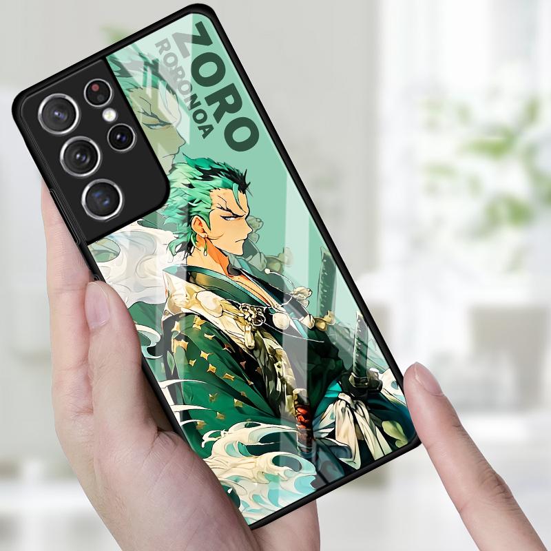 Чехол OneS P-ieceS Luffy Zoro для Samsung Galaxy S25 S21 S23 Plus S22 S8 S10 S9 Note 10 20 8 9 S24 Ultra S20 FE