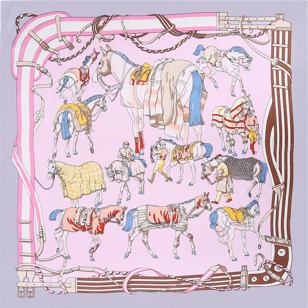 High-quality Luxurious Silk Scarves Headband Scarfs Neck Scarf For Women Chain Silk Scarf Women's Decorative Shawl