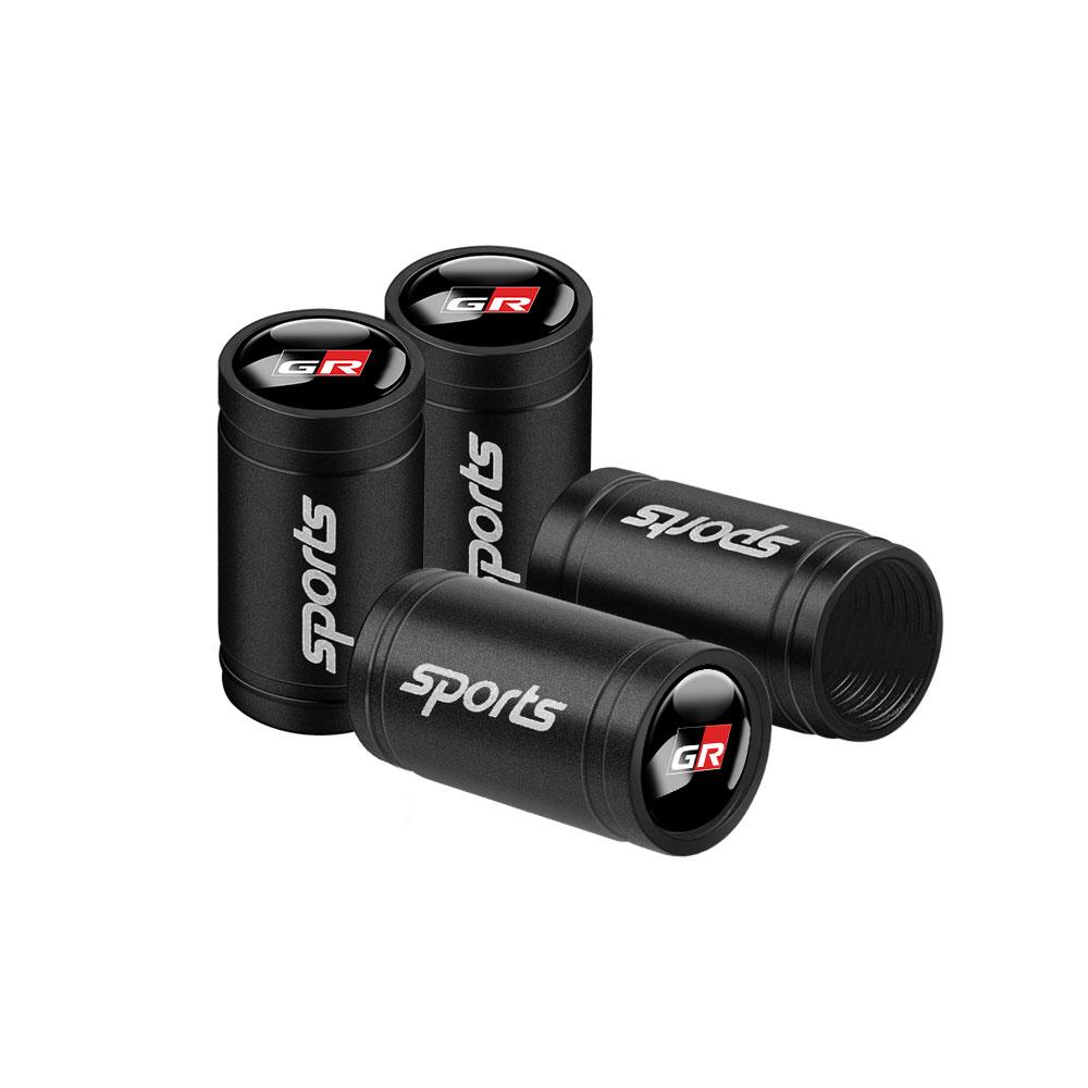 Для Toyota 2026 Горячие Колпачки Ступицы 4 шт. Автомобильные Спортивные Логотипы Металлические Колпачки Клапанов Шин Колес Аксессуары Для Toyota Rav4 Corolla Camry Mir