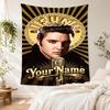 Elvis Presley Custom Tapestry Wall Tapestry Smooth Polyester Great for Camping All-Season Use Great Gift for Dorm Room Lovers