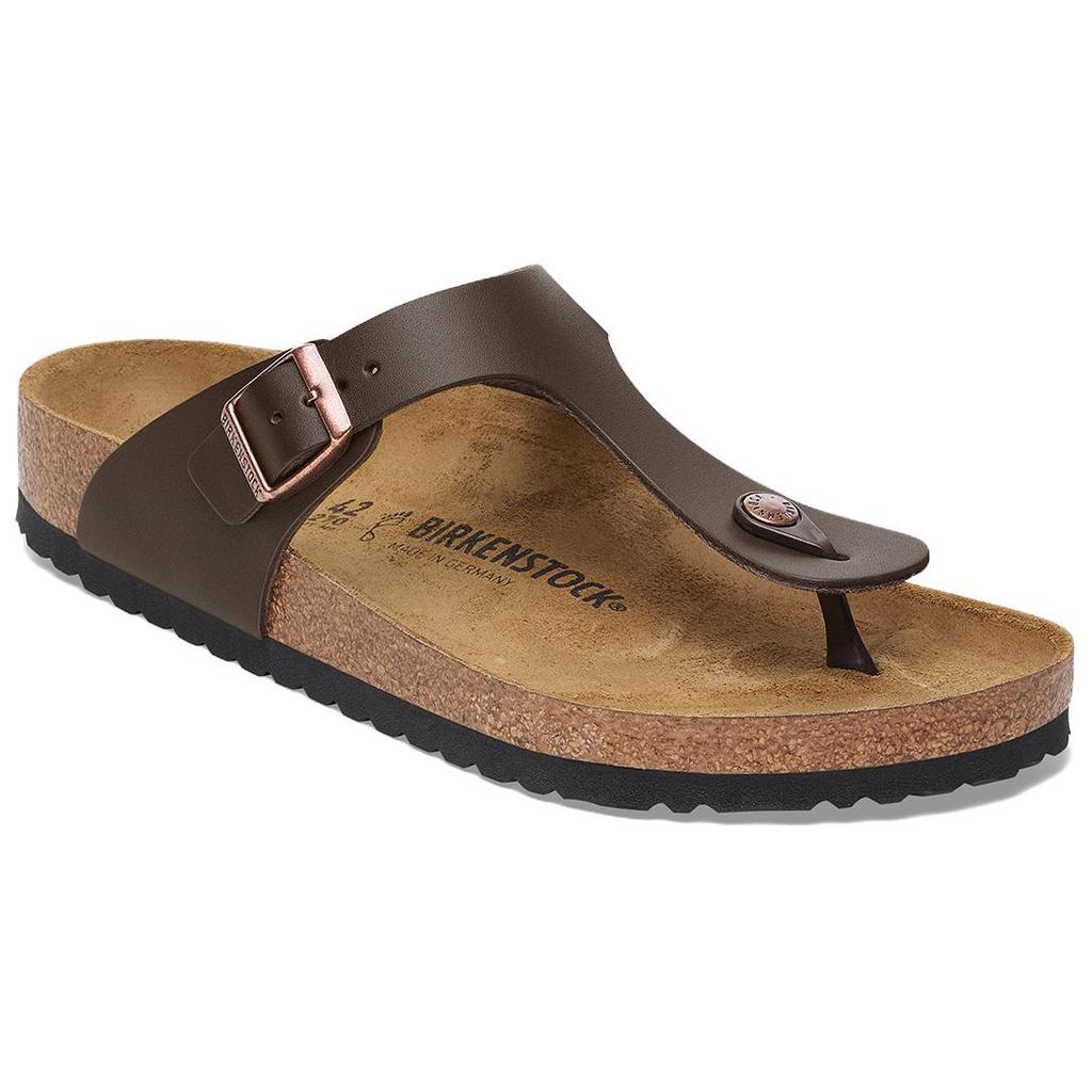 Birkenstock Шлепанцы Gizeh Унисекс Коричневые Обычные Свободная посадка 1029240
