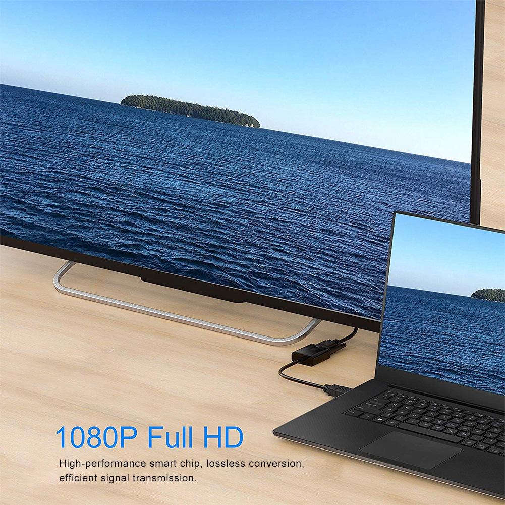25 см 1080P Display Port DP в VGA преобразователь видеосигнала передачи кабеля-адаптера