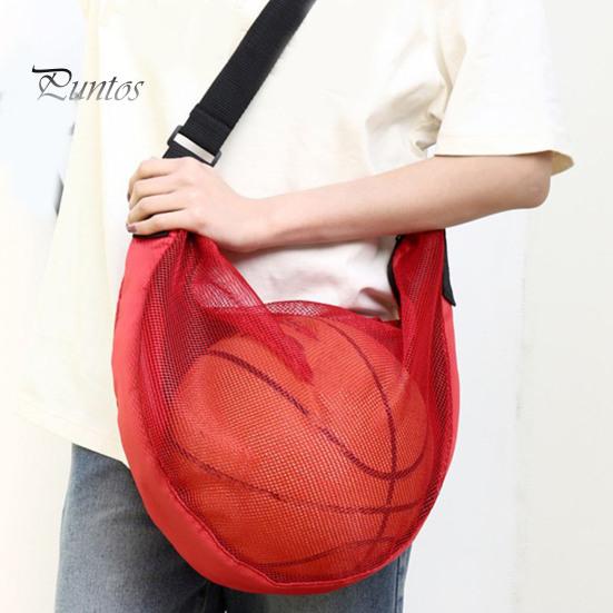 Спортивная сумка-сетка для мячей, сумка для баскетбола через плечо, регулируемые сумки для командных мячей для баскетбола, футбола, волейбола, плавательного снаряжения