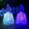 Светодиодная лампа Crystal Princess, меняющая цвет, рождественская ночная лампа, домашний декор стола